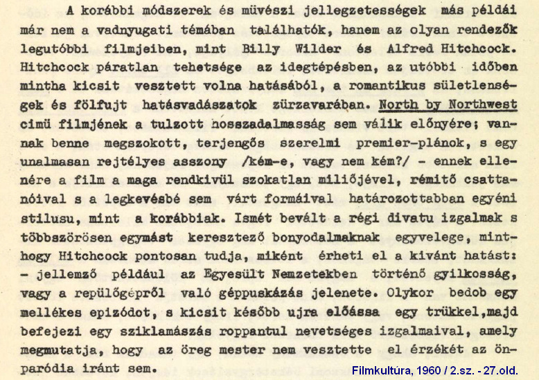 Filmkult�ra, 1960-2